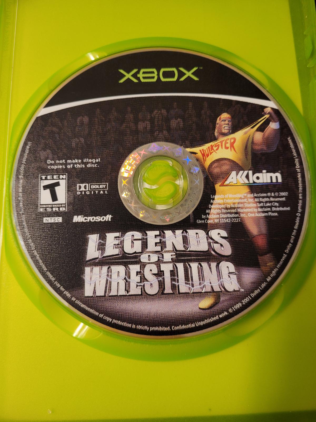 
Legends of Wrestling | Xbox | North America | physical media scan: Disc | PriceCharting