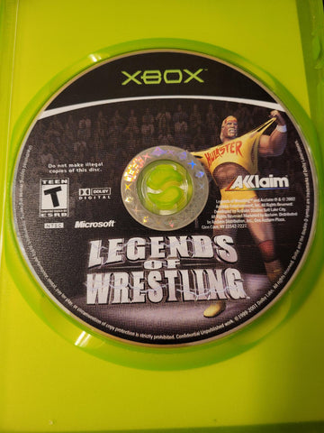 
Legends of Wrestling | Xbox | North America | physical media scan: Disc | PriceCharting