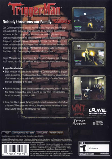 
Trigger Man | PlayStation 2 | North America | back cover scan: Back Cover | PriceCharting