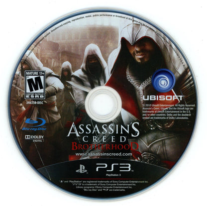 
Assassin's Creed: Brotherhood | PlayStation 3 | North America | physical media scan: Disc | PriceCharting