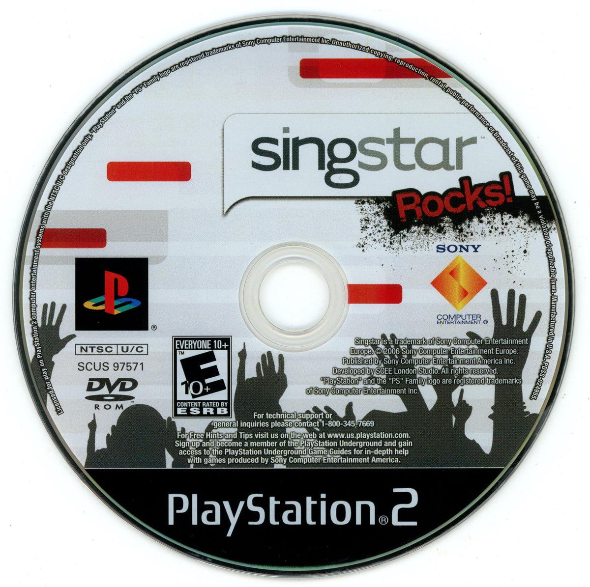 
SingStar: Rocks! | PlayStation 2 | North America | physical media scan: Disc | PriceCharting