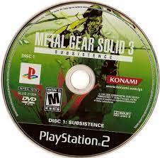 
Metal Gear Solid 3: Subsistence | PlayStation 2 | North America | physical media scan: Disc 1 | PriceCharting