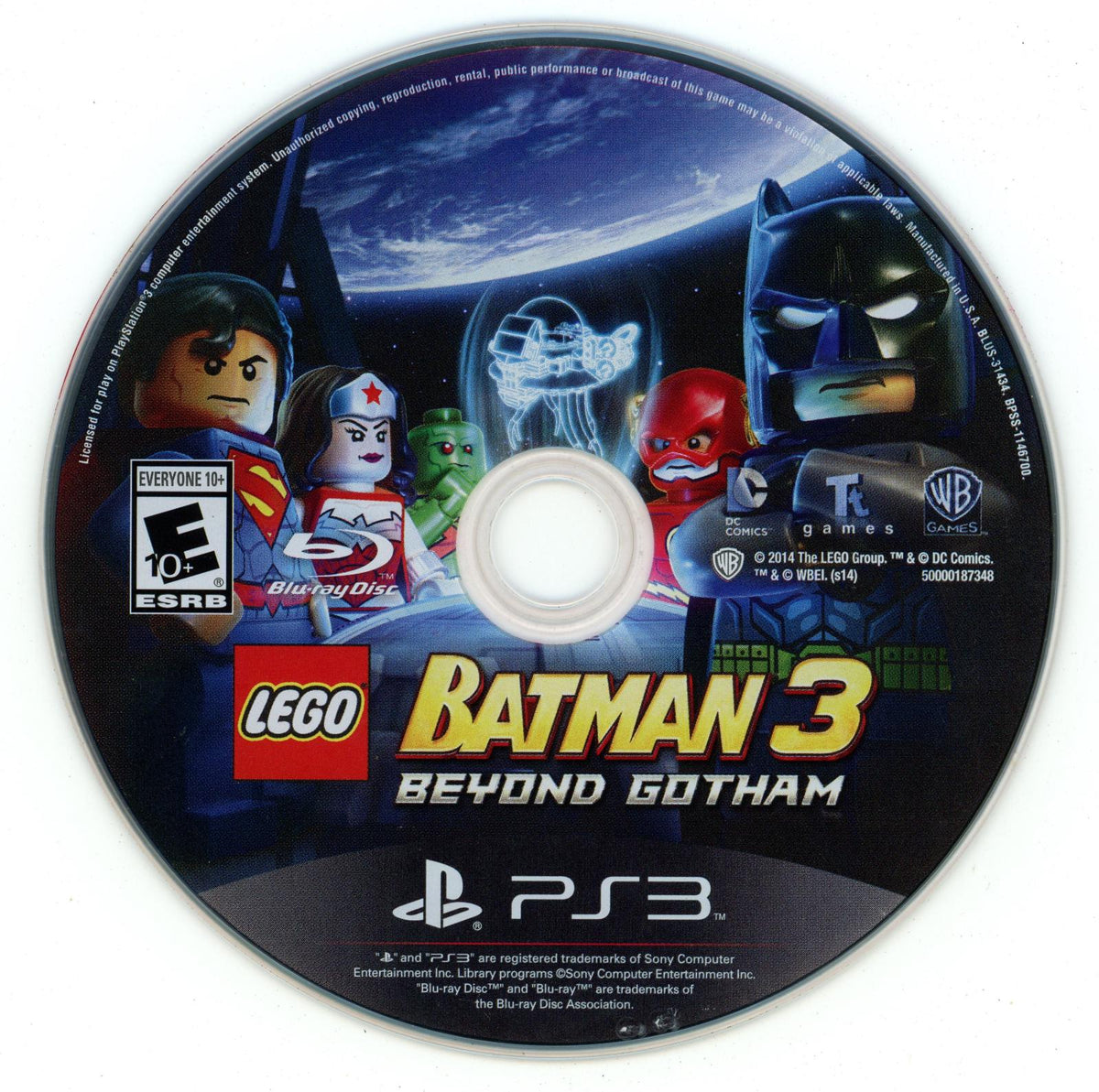 LEGO Batman 3: Beyond Gotham | PlayStation 3 | North America | physical media scan: Disc | PriceCharting
