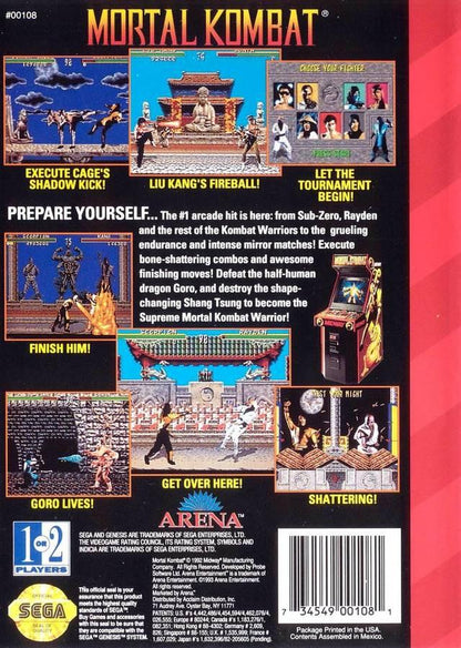 
Mortal Kombat | Genesis | North America | back cover scan: Back Cover | PriceCharting