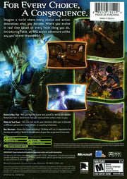 
Fable | Xbox | North America | back cover scan: Back Cover | PriceCharting