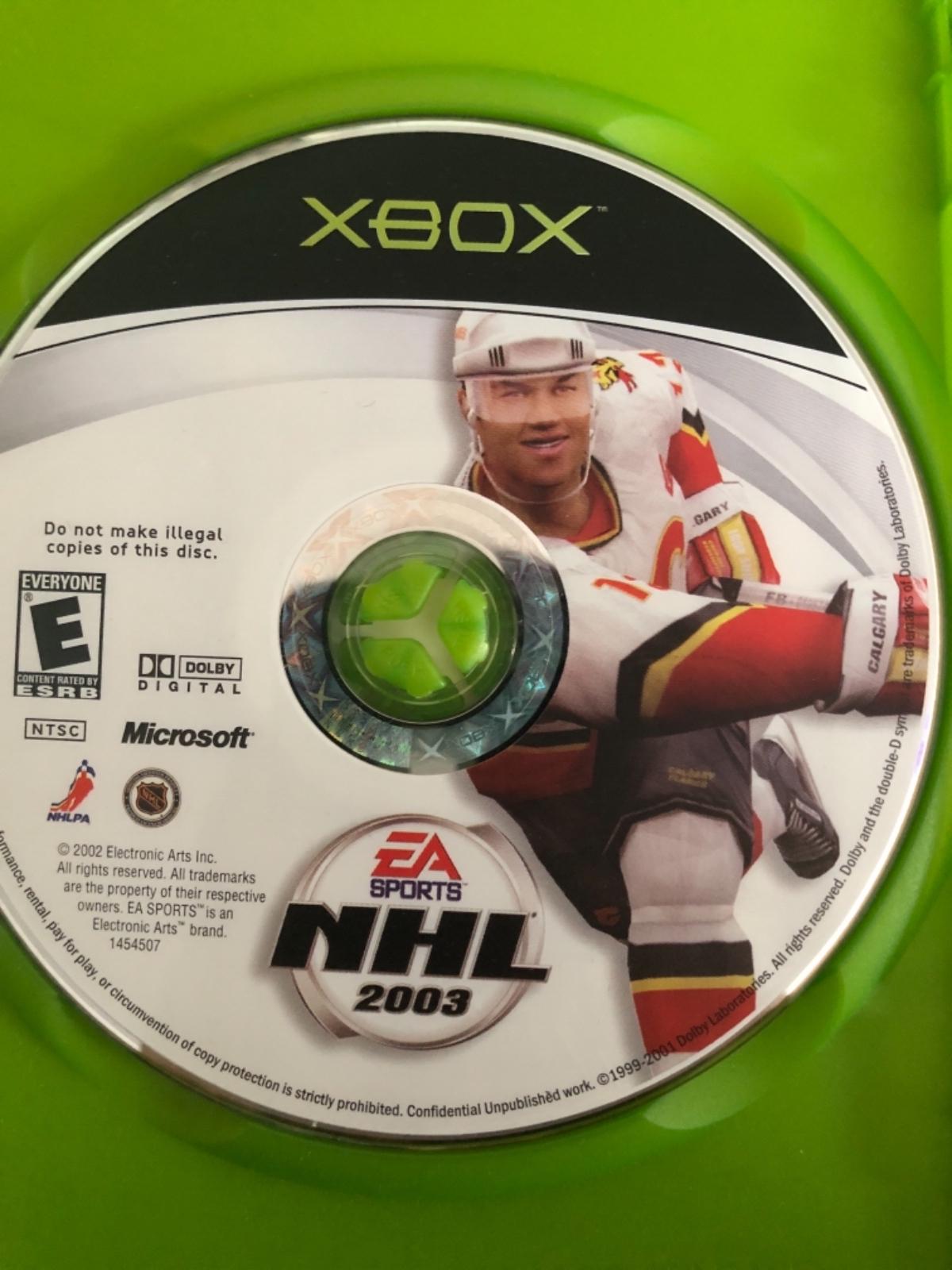 
NHL 2003 | Xbox | North America | physical media scan: Disc | PriceCharting