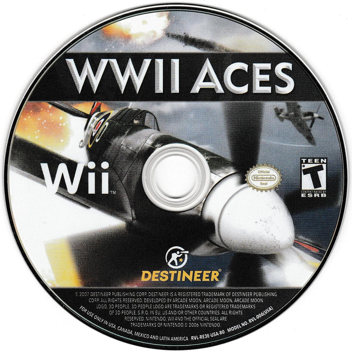 
WWII Aces | Wii | North America | physical media scan: Game Disc | PriceCharting