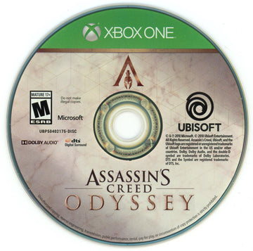 
Assassin's Creed: Odyssey | Xbox One | North America | physical media scan: Disc | PriceCharting
