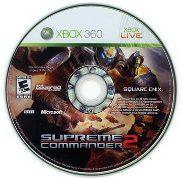 
Supreme Commander 2 | Xbox 360 | North America | physical media scan: Disc | PriceCharting