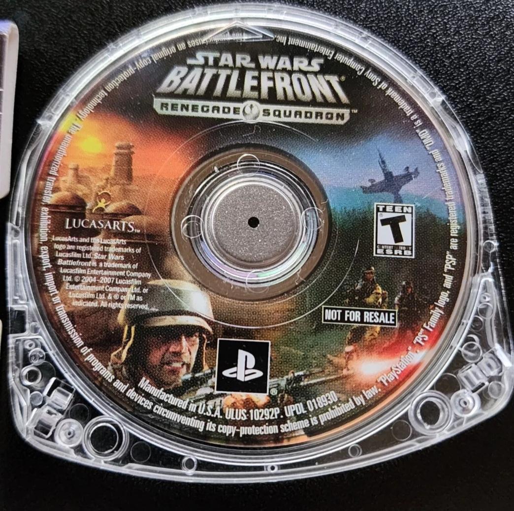 
Star Wars: Battlefront - Renegade Squadron | PSP | North America | physical media scan: Game UMD | PriceCharting