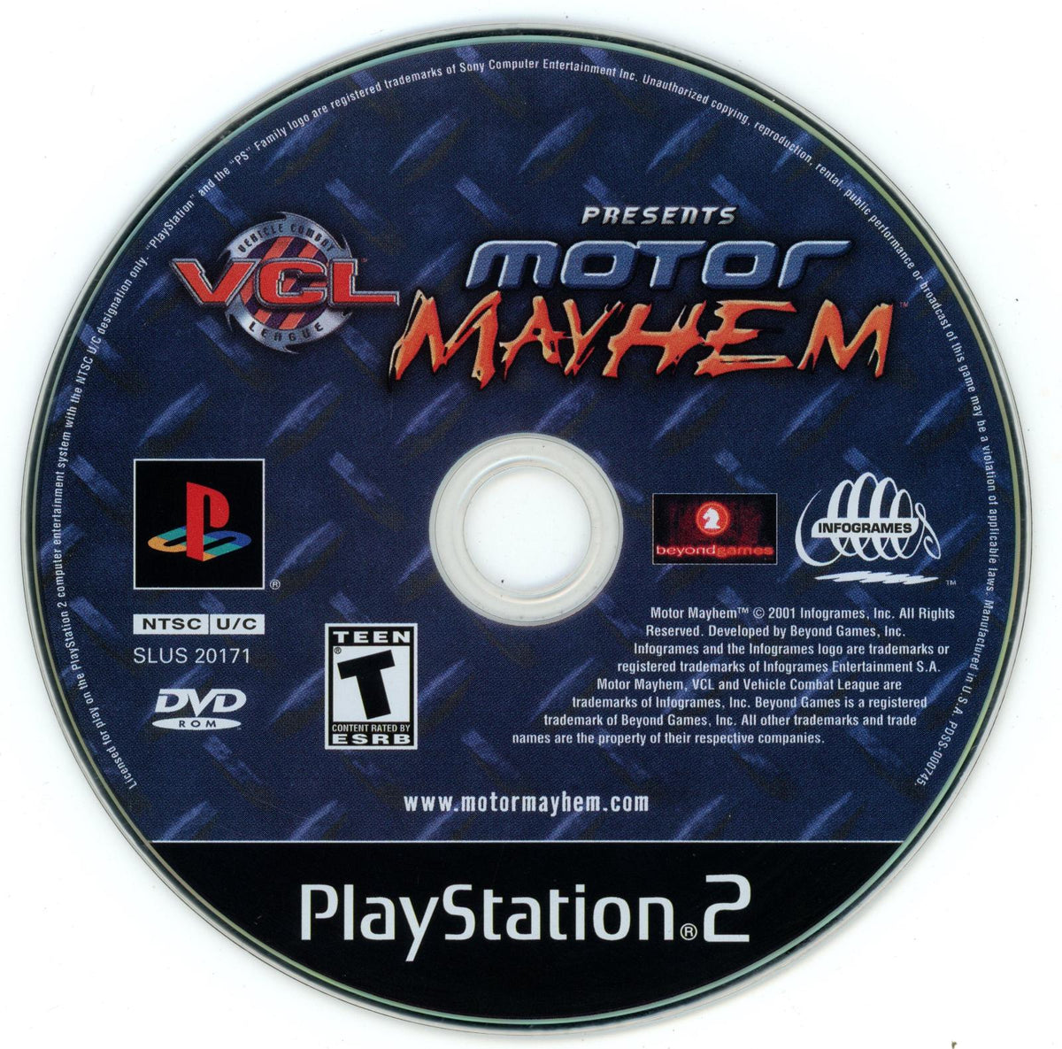 
Motor Mayhem | PlayStation 2 | North America | physical media scan: Disc | PriceCharting