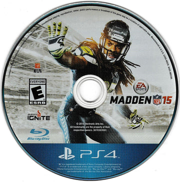 
Madden NFL 15 | PlayStation 4 | North America | physical media scan: Game Disc | PriceCharting
