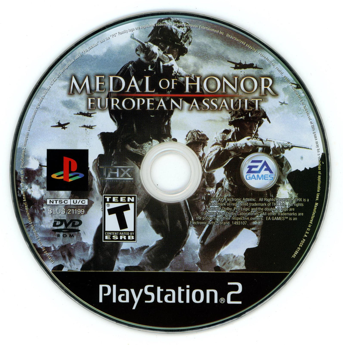 Medal of Honor: European Assault | PlayStation 2 | North America | physical media scan: Disc | PriceCharting