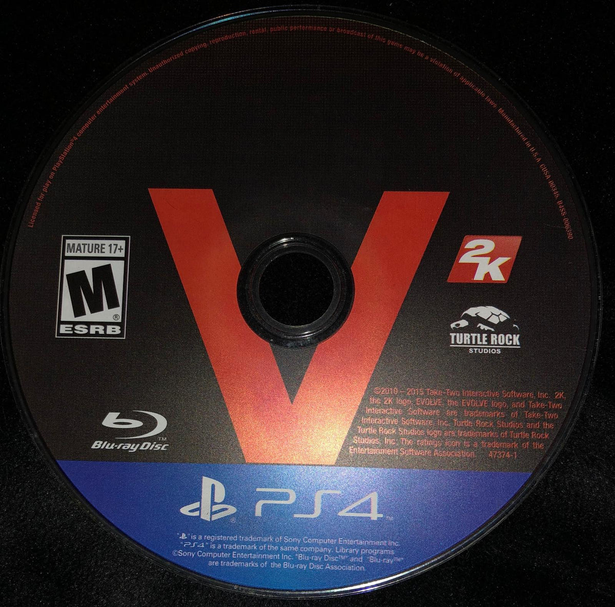 
Evolve | PlayStation 4 | North America | physical media scan: Disc | PriceCharting
