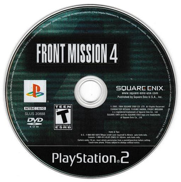 
Front Mission 4 | PlayStation 2 | North America | physical media scan: Game Disc | PriceCharting