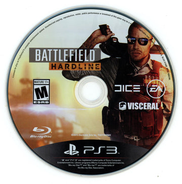 
Battlefield: Hardline | PlayStation 3 | North America | physical media scan: Disc | PriceCharting