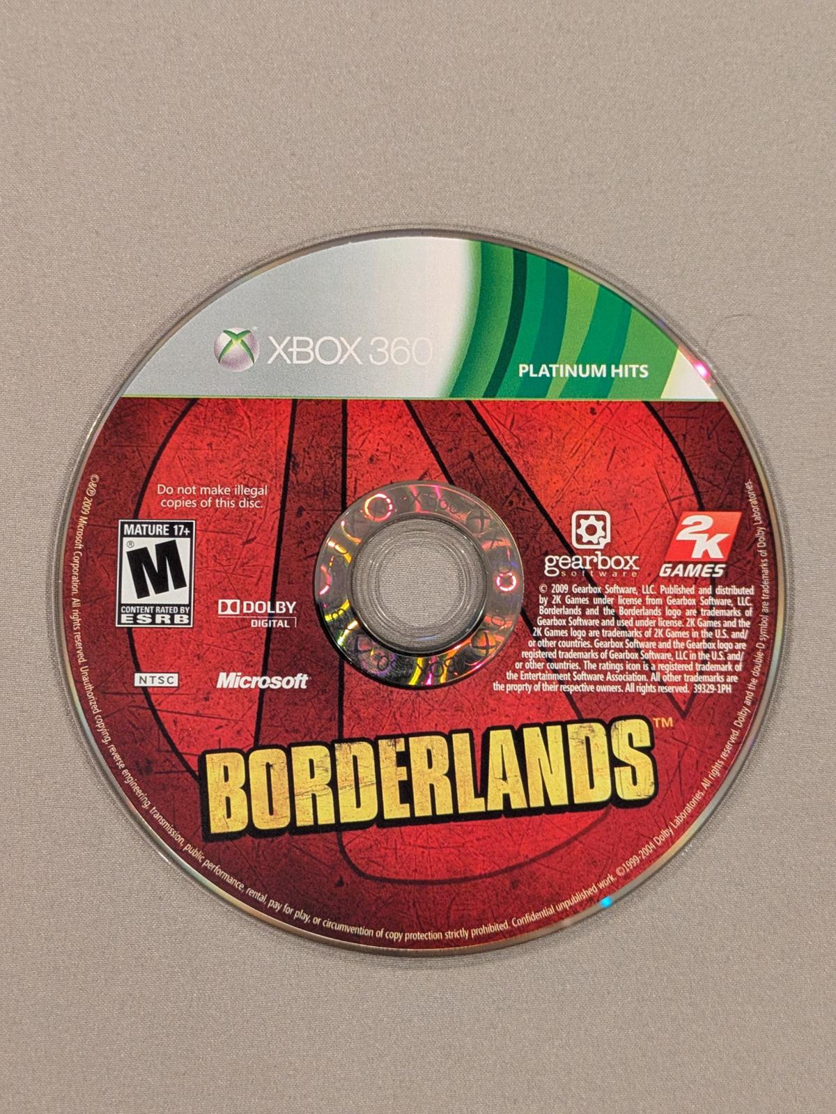 
Borderlands | Xbox 360 | North America | physical media scan: Disc | PriceCharting