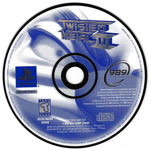 
Twisted Metal 3 | PlayStation | North America | physical media scan: Game Disc | PriceCharting