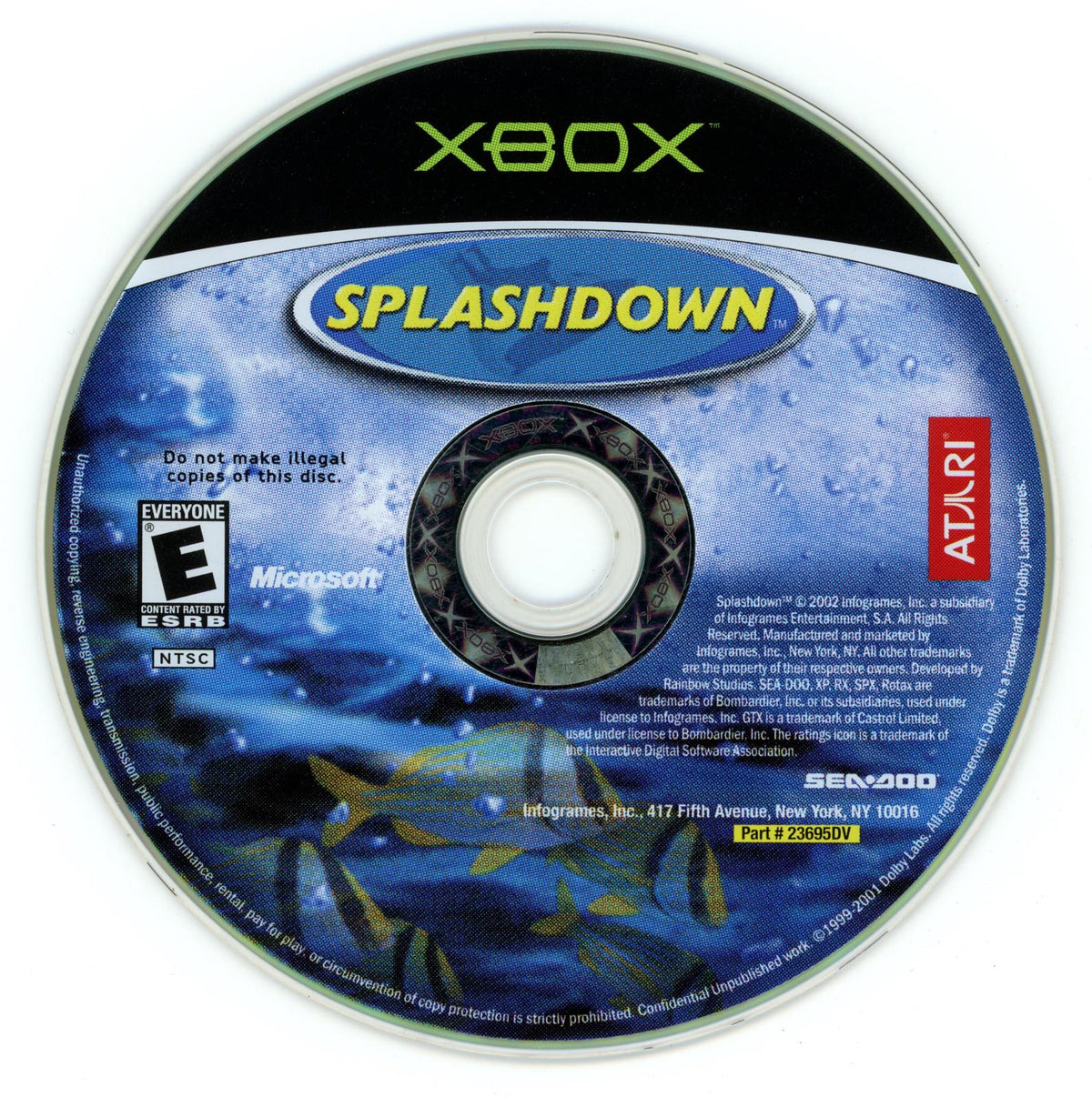 
Splashdown | Xbox | North America | physical media scan: Disc | PriceCharting