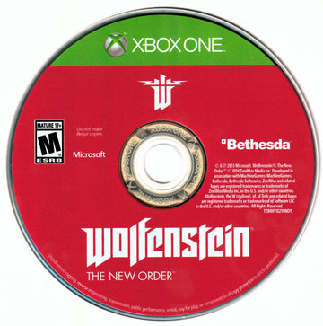
Wolfenstein: The New Order | Xbox One | North America | physical media scan: Game Disc | PriceCharting