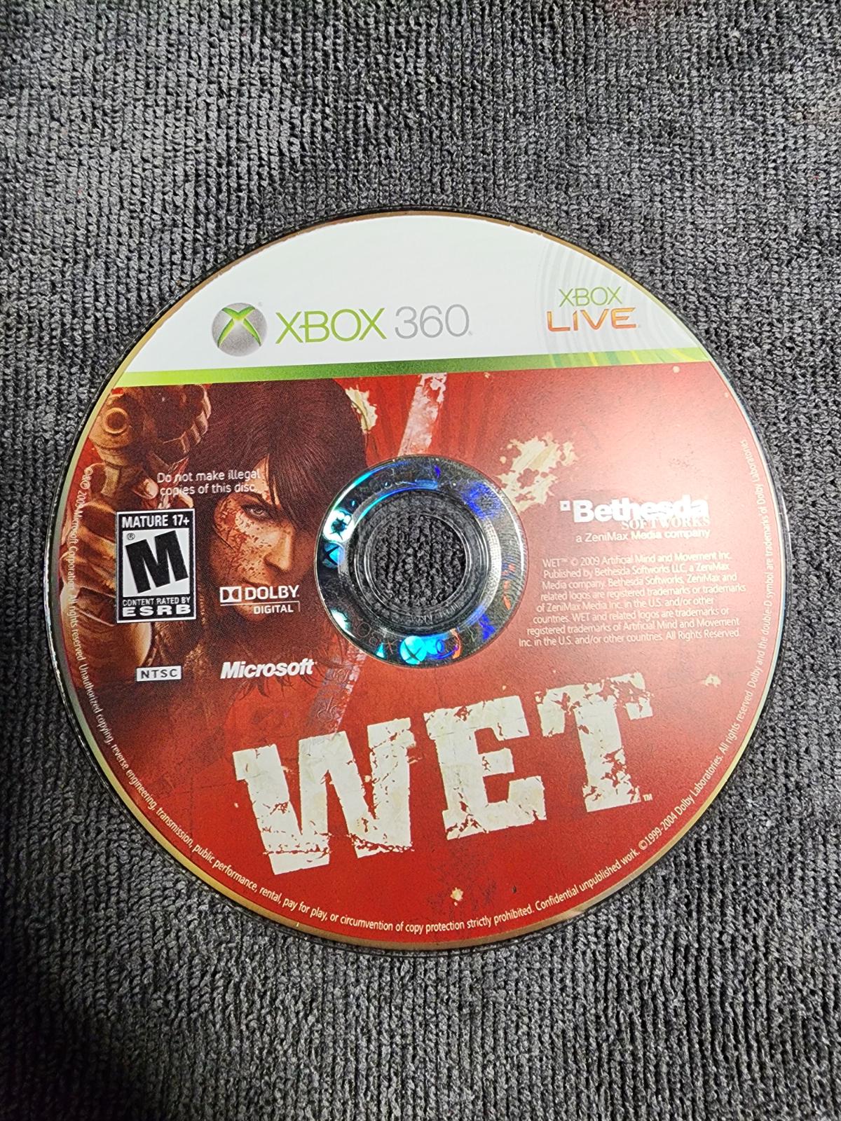 
Wet | Xbox 360 | North America | physical media scan: Game Disc | PriceCharting