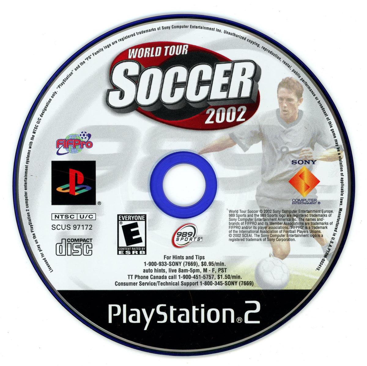 
World Tour Soccer 2002 | PlayStation 2 | North America | physical media scan: Disc | PriceCharting