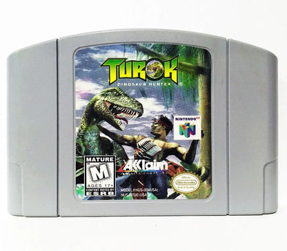 
Turok: Dinosaur Hunter | Nintendo 64 | North America | physical media scan: Cartridge | PriceCharting