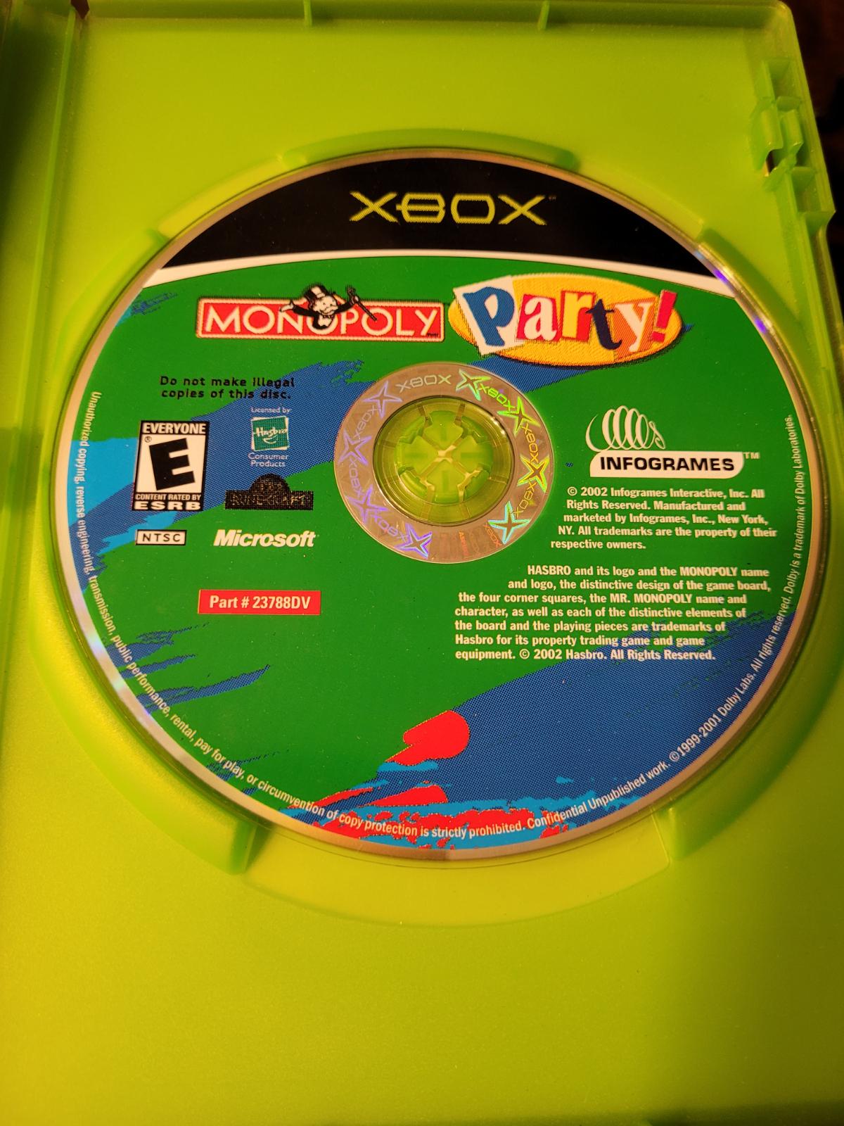 Monopoly Party | Xbox | North America | physical media scan: Disc | PriceCharting