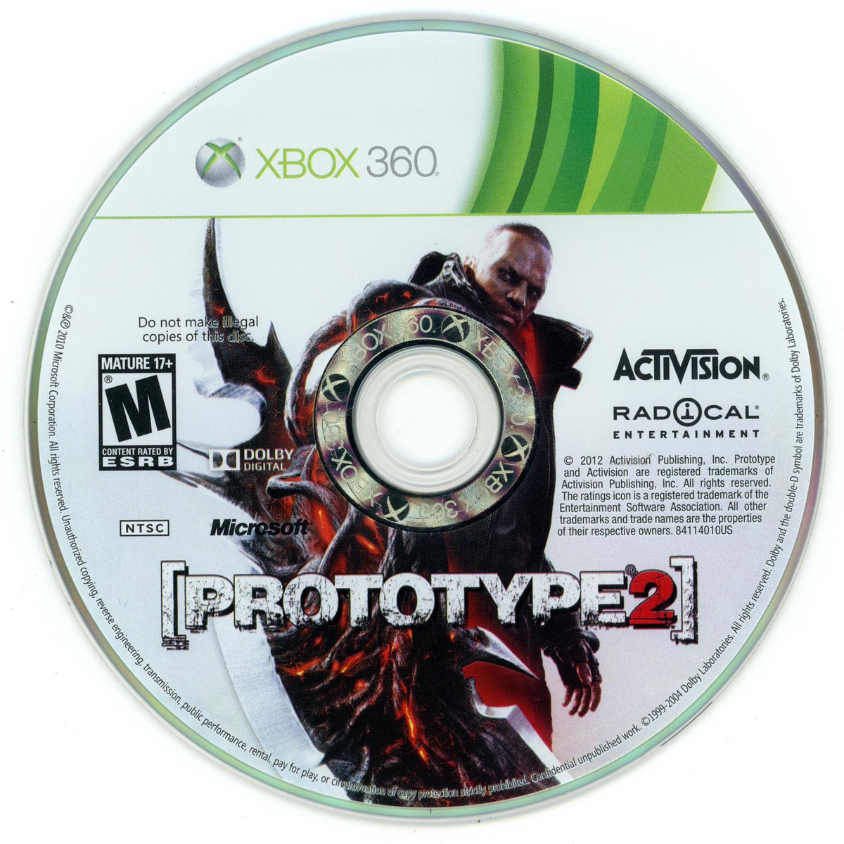 
Prototype 2 | Xbox 360 | North America | physical media scan: Disc | PriceCharting