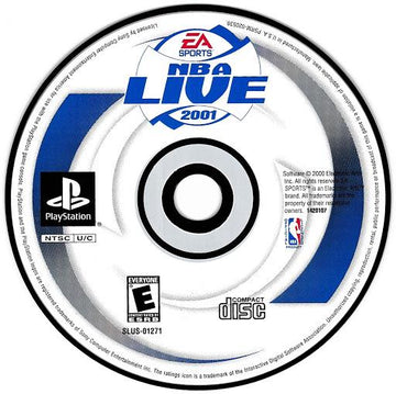 
NBA Live 2001 | PlayStation | North America | physical media scan: Game Disc | PriceCharting