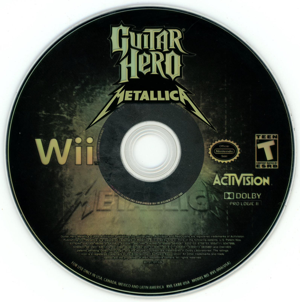 
Guitar Hero: Metallica | Wii | North America | physical media scan: Disc | PriceCharting