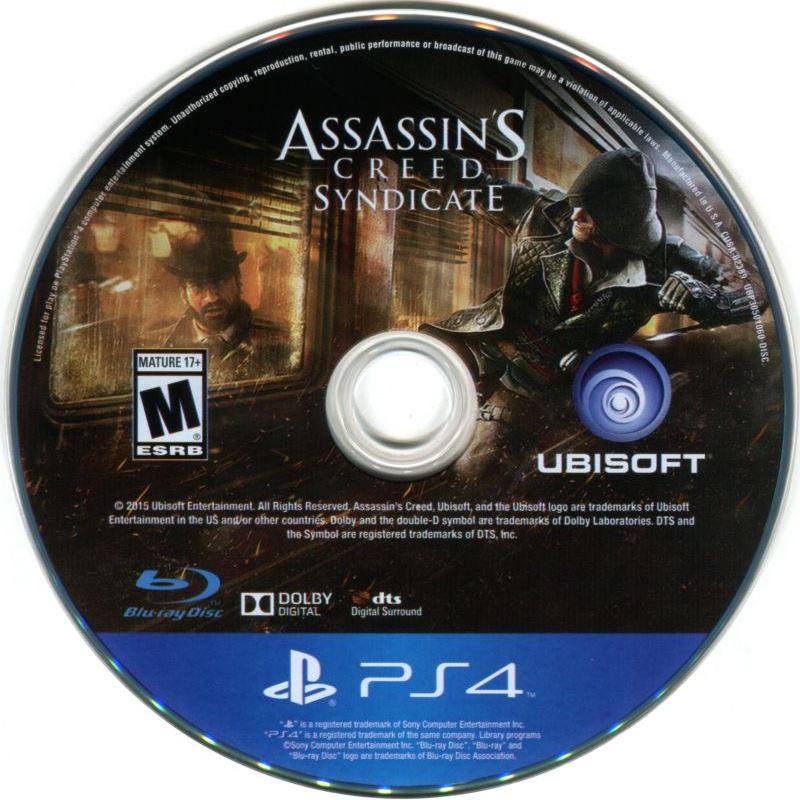 
Assassin's Creed: Syndicate | PlayStation 4 | North America | physical media scan: Disc | PriceCharting
