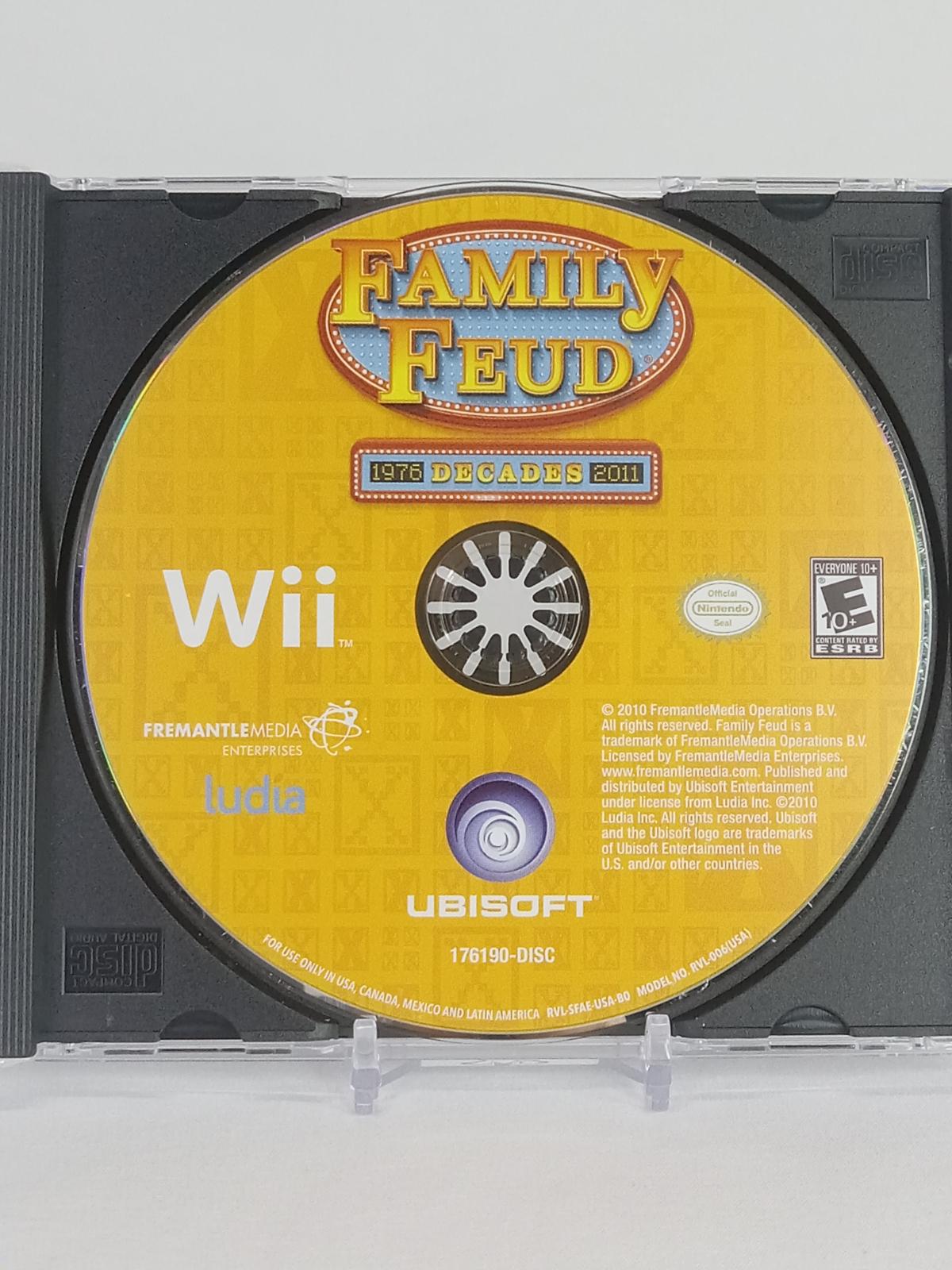 
Family Feud: Decades | Wii | North America | physical media scan: Disc | PriceCharting