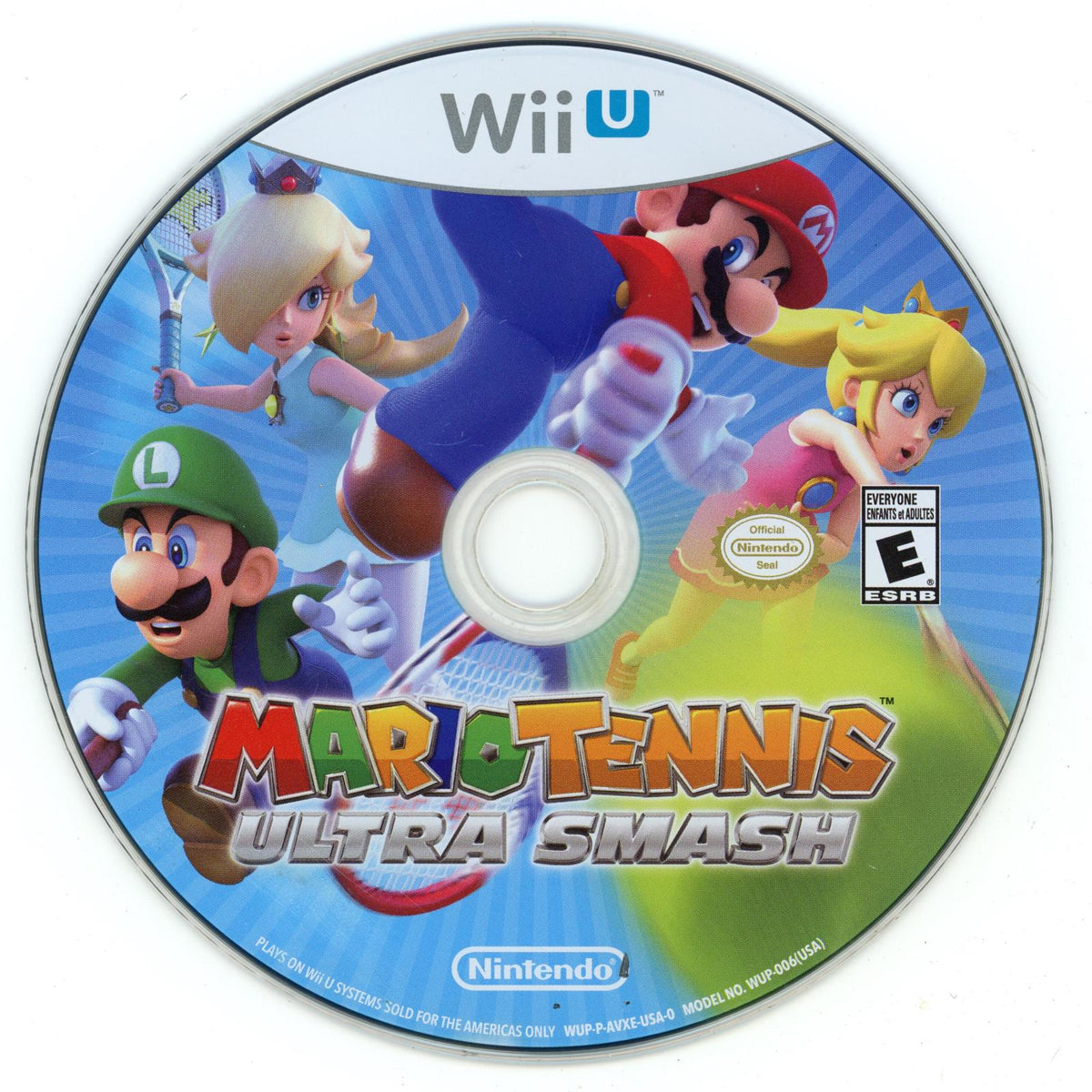 Mario Tennis: Ultra Smash | Wii U | North America | physical media scan: Disc | PriceCharting
