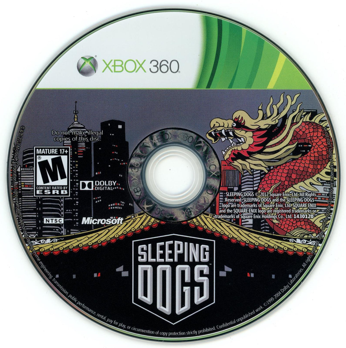 
Sleeping Dogs | Xbox 360 | North America | physical media scan: Disc | PriceCharting