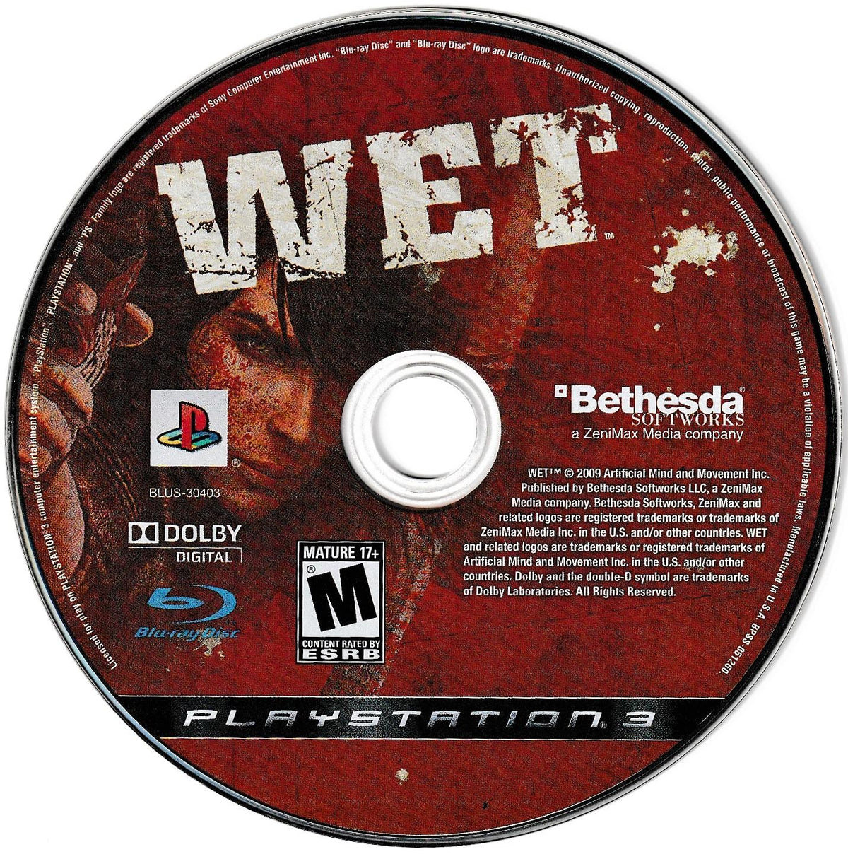 
Wet | PlayStation 3 | North America | physical media scan: Game Disc | PriceCharting