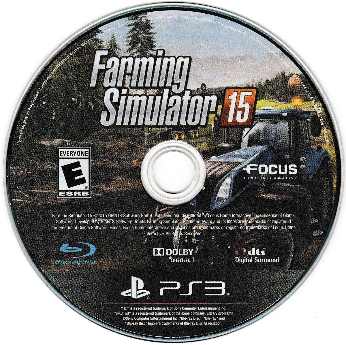 
Farming Simulator 15 | PlayStation 3 | North America | physical media scan: Game Disc | PriceCharting