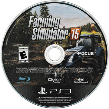 
Farming Simulator 15 | PlayStation 3 | North America | physical media scan: Game Disc | PriceCharting