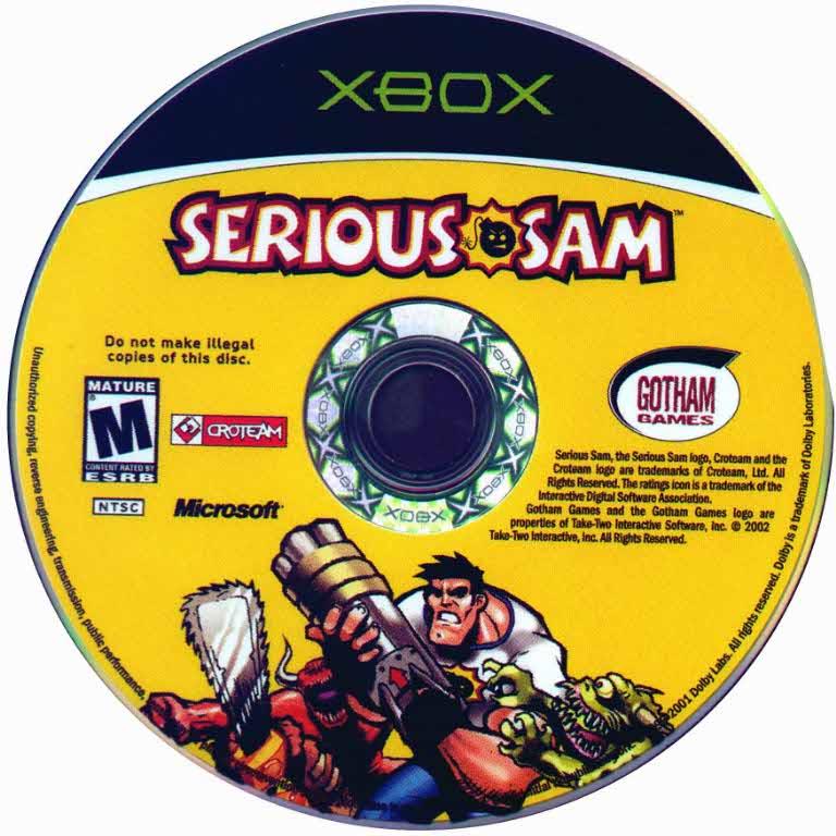 
Serious Sam | Xbox | North America | physical media scan: Disc | PriceCharting