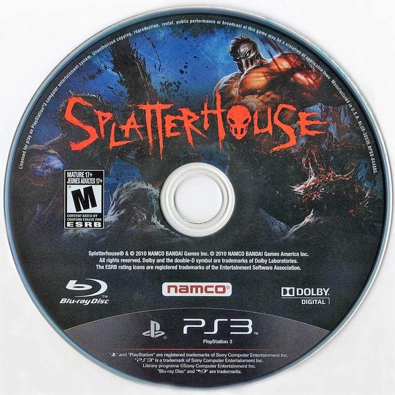 Splatterhouse | PlayStation 3 | North America | physical media scan: Game Disc | PriceCharting