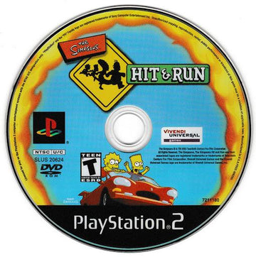 
The Simpsons Hit and Run | PlayStation 2 | North America | physical media scan: Game Disc | PriceCharting