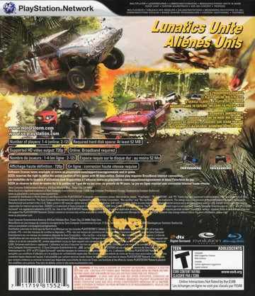 
MotorStorm: Pacific Rift | PlayStation 3 | North America | back cover scan: Back Cover | PriceCharting