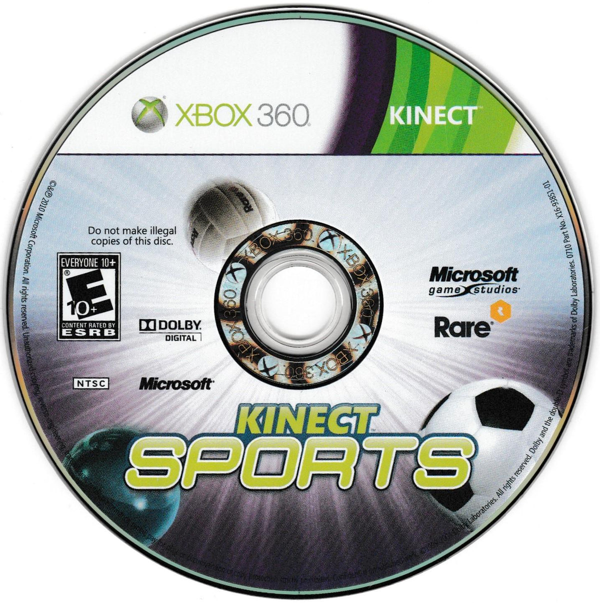 
Kinect Sports | Xbox 360 | North America | physical media scan: Game Disc | PriceCharting