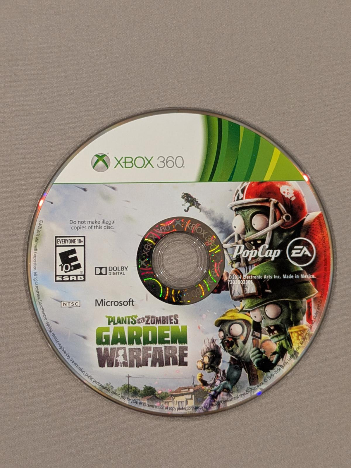 
Plants vs. Zombies: Garden Warfare | Xbox 360 | North America | physical media scan: Disc | PriceCharting