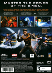 
X-Men: The Official Game | PlayStation 2 | North America | back cover scan: Back Cover | PriceCharting