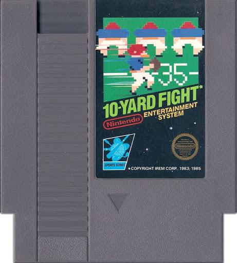 
10-Yard Fight | NES | North America | physical media scan: Cartridge | PriceCharting
