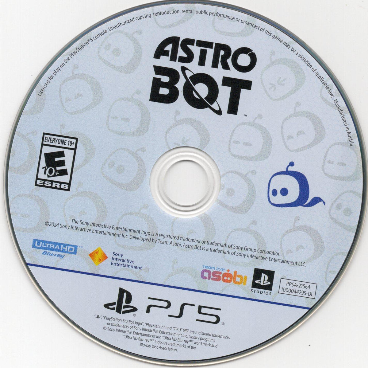 
Astro Bot | PlayStation 5 | North America | physical media scan: Disc | PriceCharting