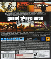 
Grand Theft Auto: San Andreas | PlayStation 3 | North America | back cover scan: Back Cover | PriceCharting