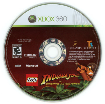 
LEGO Indiana Jones: The Original Adventures | Xbox 360 | North America | physical media scan: Disc | PriceCharting