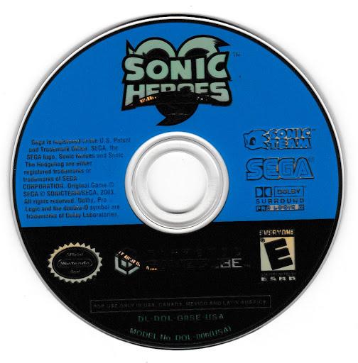 
Sonic Heroes | GameCube | North America | physical media scan: Game Disc | PriceCharting